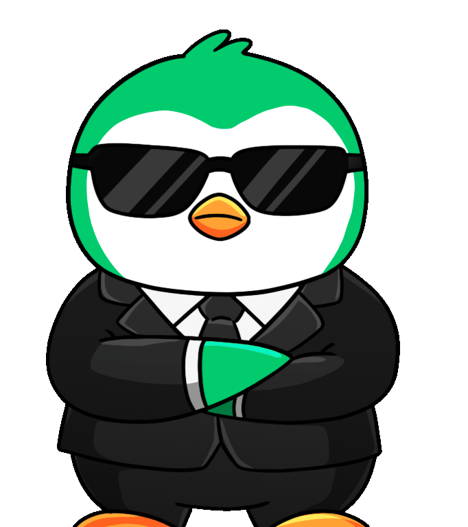 Boss penguin gif